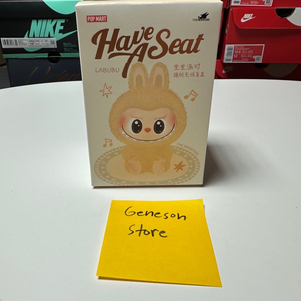 Pop Mart LABUBU Sealed Blind Box Have A Seat Vinyl Plush Key Ring